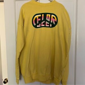 Yellow oversized sweatshirt